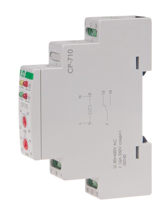 CP-710 SPANNUNGSRELAIS Einphasig mit Zeitschloss 50V - 450V AC CP-710 SPANNUNGSRELAIS Einphasig mit Zeitschloss 50V - 450V AC