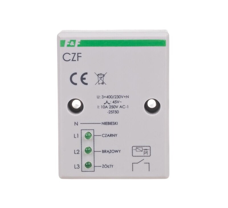 CZF Phasenwächter 3 × 400 V + N 1 × NO konstante Schwelle CZF Phasenwächter 3 × 400 V + N 1 × NO konstante Schwelle