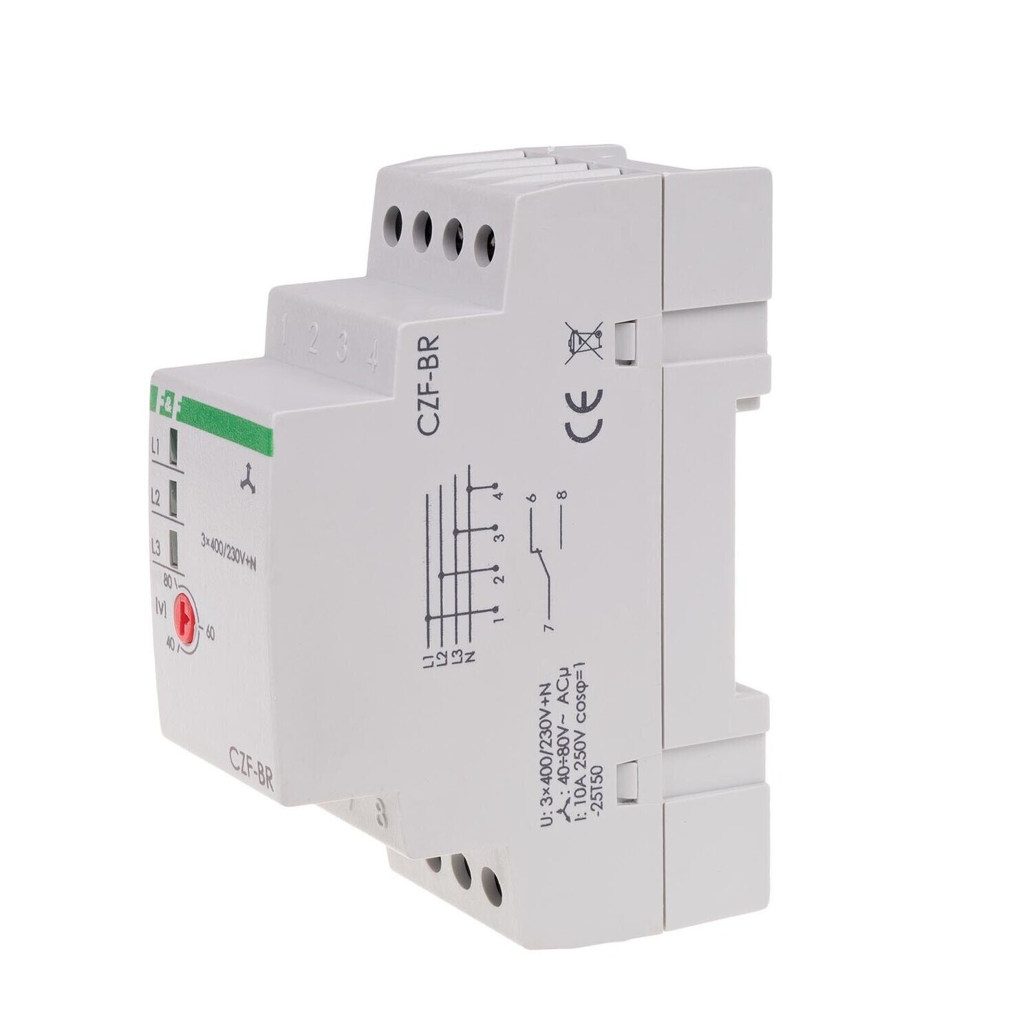 CZF-BR Phasenüberwachungsrelais 3 × 400 V + N 1x NO/ NC