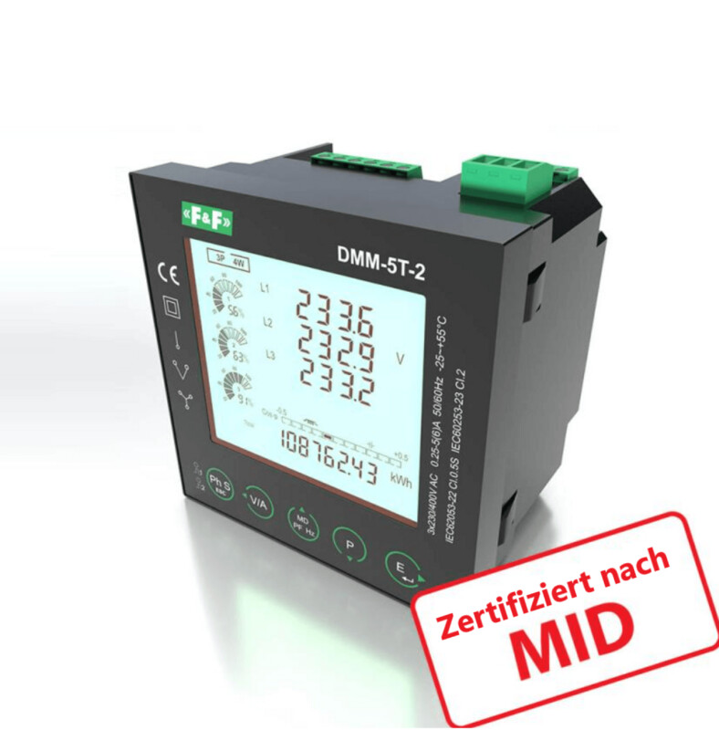 DMM-5T-2 Multimeter überwacht alle relevanten Parameter DMM-5T-2 Multimeter überwacht alle relevanten Parameter