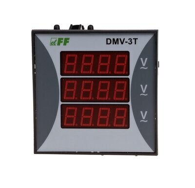 DMV-3T Spannungsanzeige dreiphasiger Voltmeter 230V AC