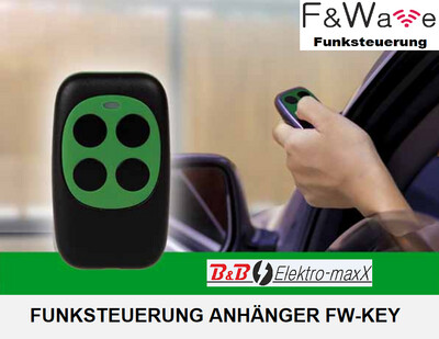 F&WAVE FUNKFERNBEDIENUNG FW-KEY Funksteuerung 868MHz Anhänger