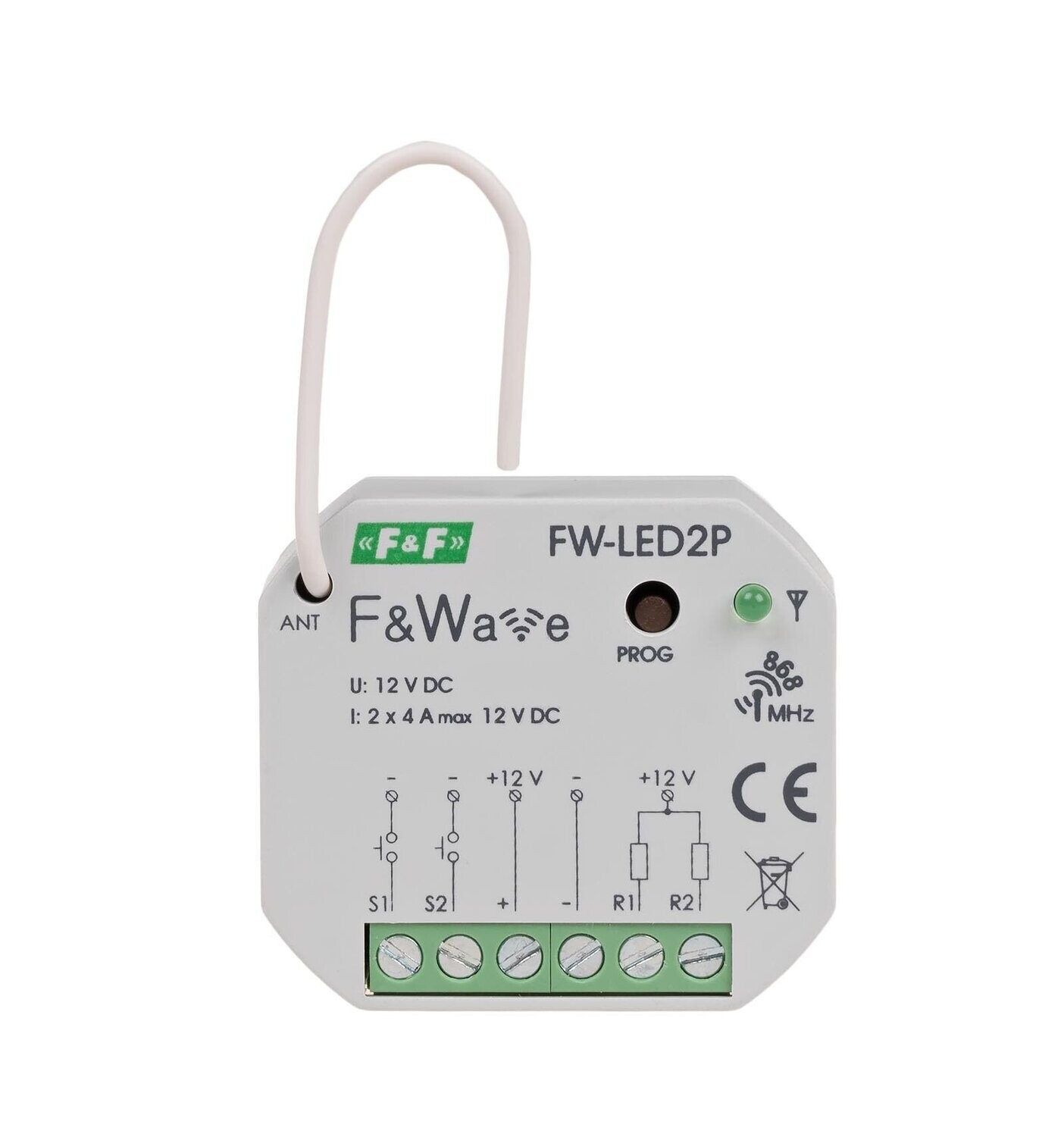 F&Wave FW-LED2P LED Riemen Funksteuerung 868 MHz Dimmer 12V DC