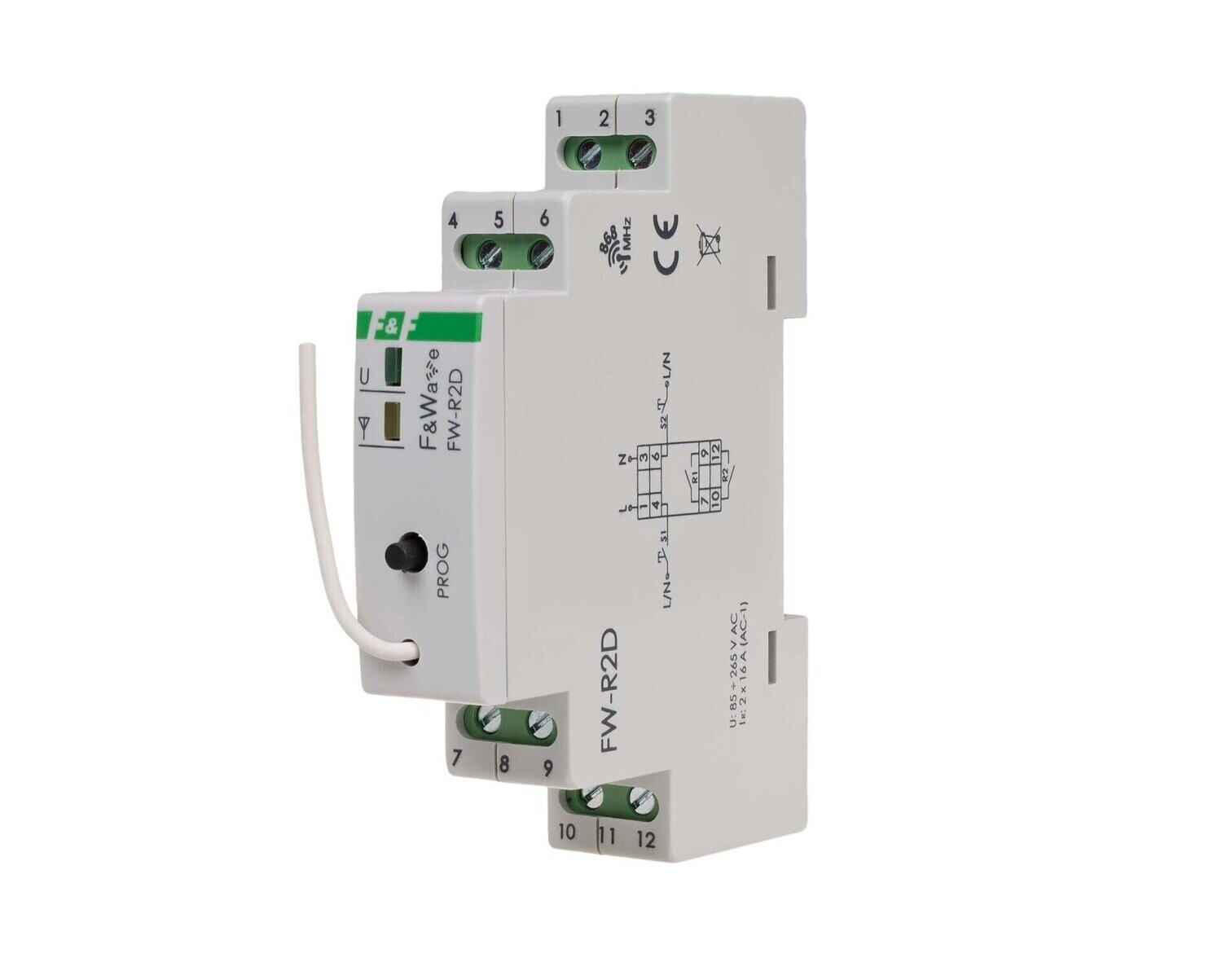 F&Wave doppeltes Bistabiles Relais R2D mit Funksteuerung 868 MHz