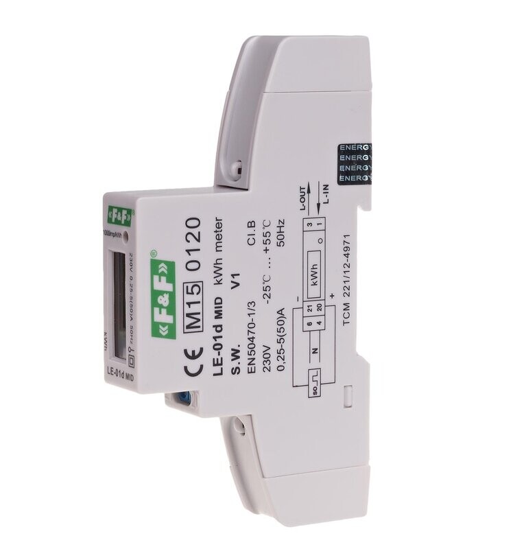 LE-01D Stromzähler 50A 230v AC MID Einphasig Energiezähler LE-01D Stromzähler 50A 230v AC MID Einphasig Energiezähler