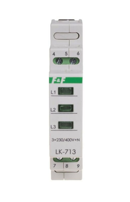 LK-713G Leuchtmelder Signalleuchte 3×230 V+N Dreiphasig Farbe grün