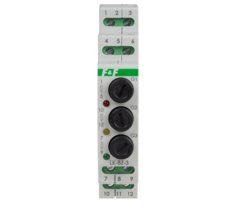 LK-BZ-3K Leuchtmelder Signalleuchte Sicherung 3×230 V+N Dreiphasig LK-BZ-3K Leuchtmelder Signalleuchte Sicherung 3×230 V+N Dreiphasig