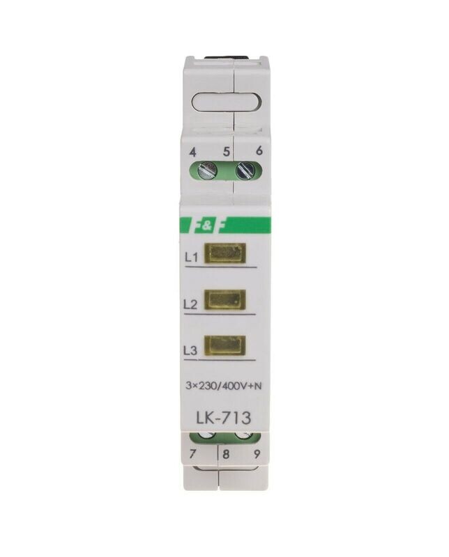 LK-713Y Leuchtmelder Signalleuchte 3×230 V+N Dreiphasig Farbe gelb