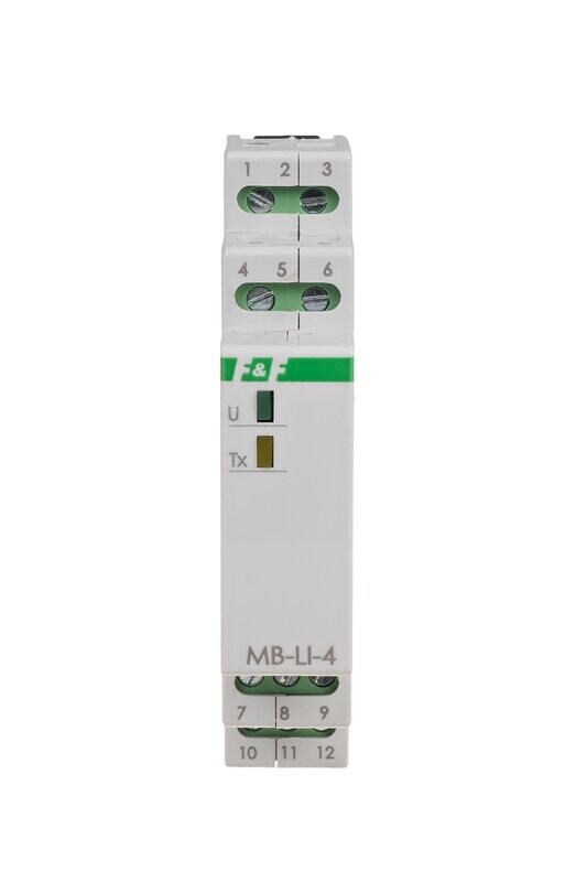 MB-LI-4 LO 4-Kanal Impulszähler mit MODBUS RTU Ausgang RS-485 MB-LI-4 LO 4-Kanal Impulszähler mit MODBUS RTU Ausgang RS-485