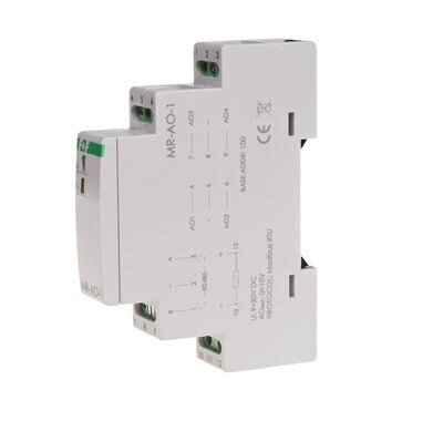 MR-AO-1 Modul für Analog Ausgänge MODBUS RTU RS-485 PLC