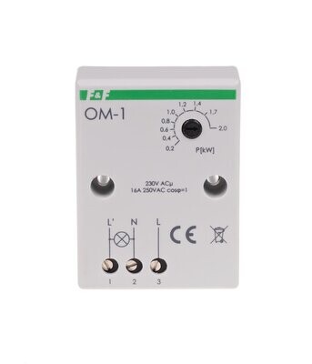 OM-1 Stromverbrauch Begrenzer 230V AC 16A 2000VA 1x NO IP20
