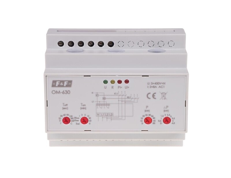 OM-630 Dreiphasen Stromverbrauch Begrenzer 50 kW 3×(50÷450 V)+N OM-630 Dreiphasen Stromverbrauch Begrenzer 50 kW 3×(50÷450 V)+N