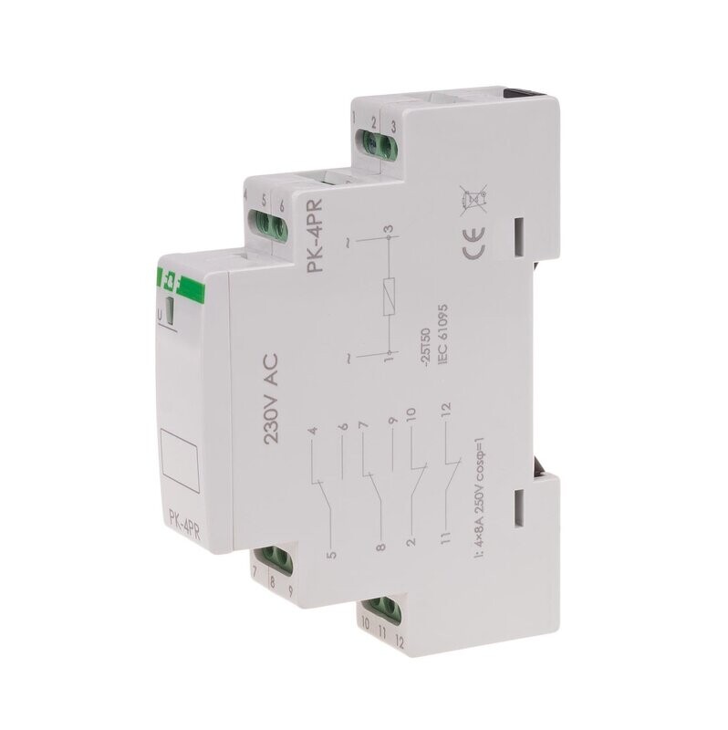 PK-4PR Elektromagnetische Relais 230V AC 4x 8A 2x NO/NC + 2x NC PK-4PR Elektromagnetische Relais 230V AC 4x 8A 2x NO/NC + 2x NC