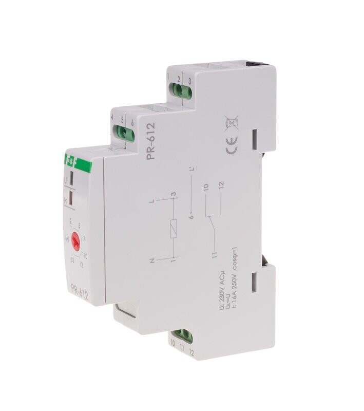 PR-612 Prioritäts Strom Relais 230V AC 15A 1x NO/NC IP 20 PR-612 Prioritäts Strom Relais 230V AC 15A 1x NO/NC IP 20