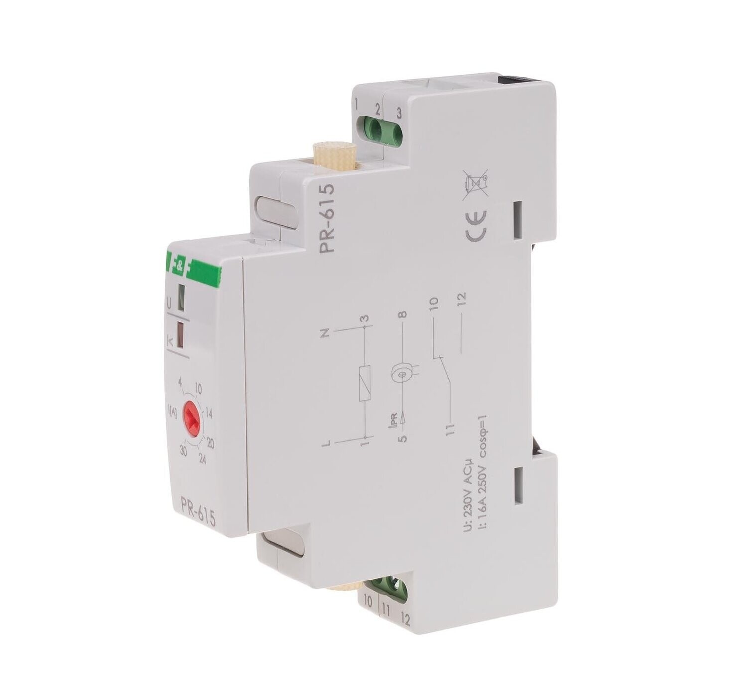 PR-615 Priorität Strom Relais 230V AC 1x NO/NC