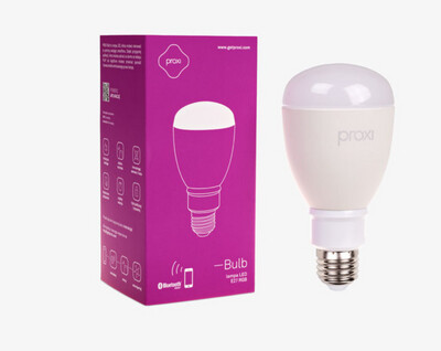 Proxi Bulb LED Lampe mit Bluetooth steuern 3000k - 6000k RGBW