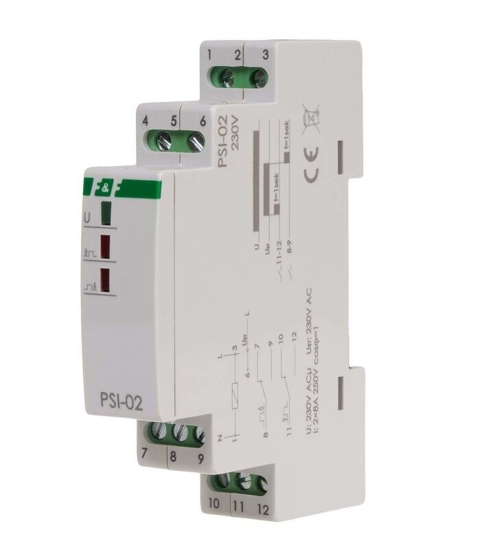 PSI-02 Kontinuierlicher Signalwandler Konverter 230V AC 2x 8A PSI-02 Kontinuierlicher Signalwandler Konverter 230V AC 2x 8A