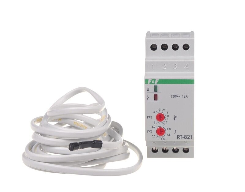 RT-821 Temperatur Regler -4°C bis 5°C 230V AC 16A 1x NO/NC RT-821 Temperatur Regler -4°C bis 5°C 230V AC 16A 1x NO/NC