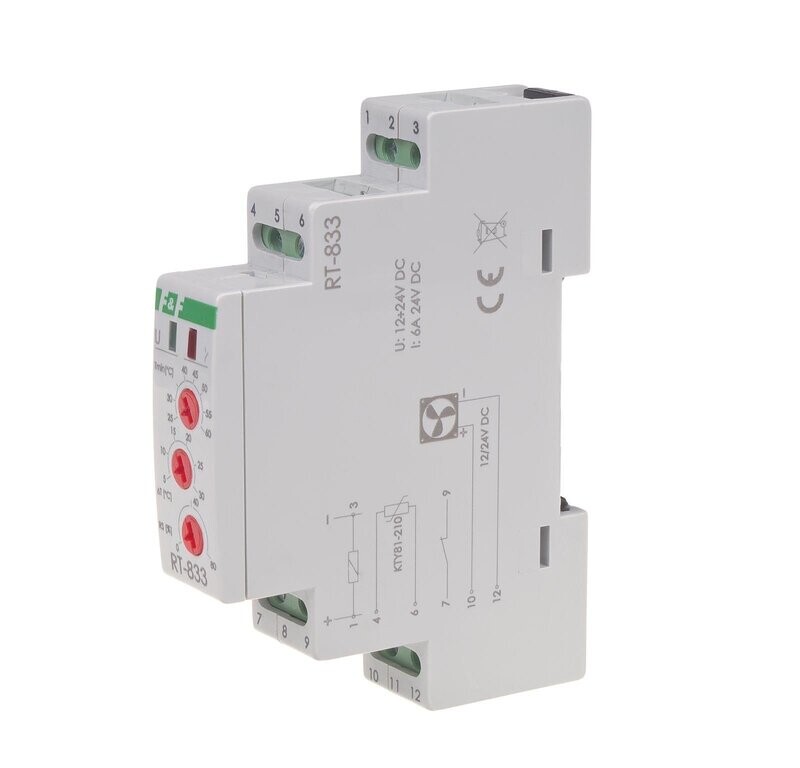 RT-833 Temperatur Regler mit Ventilator Steuerung 12V - 24V DC