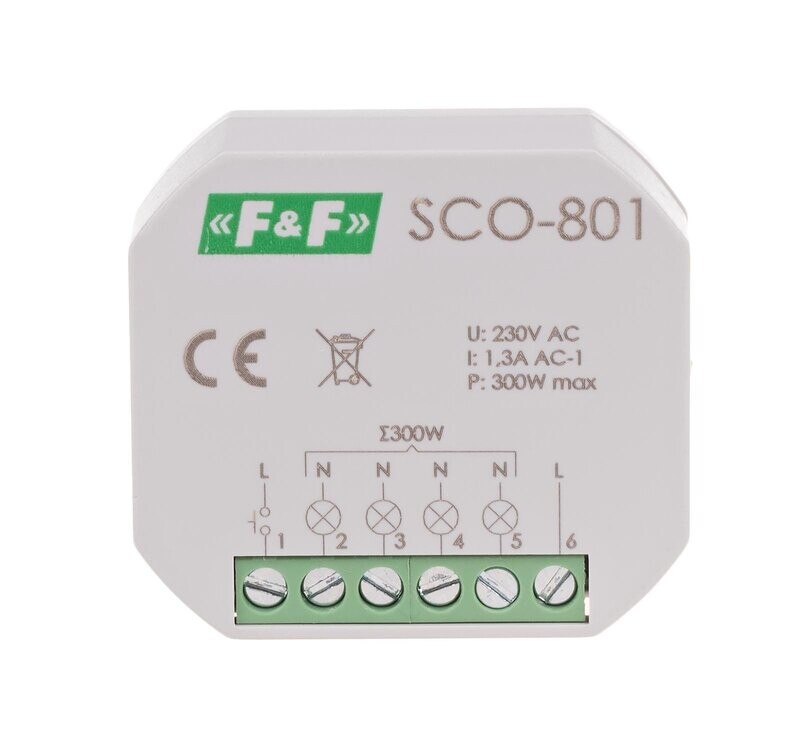 SCO-801 Dimmer Softstarter Halogen Glühlampen Leuchtmittel 230V SCO-801 Dimmer Softstarter Halogen Glühlampen Leuchtmittel 230V