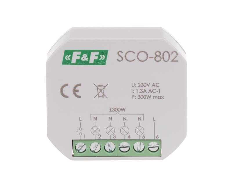 SCO-802 Dimmer 300W Softstarter Memory Halogen Glühlampen SCO-802 Dimmer 300W Softstarter Memory Halogen Glühlampen