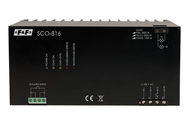 SCO-816 LED Dimmer Für Hochleistungsempfänger bis 3500 W SCO-816 LED Dimmer Für Hochleistungsempfänger bis 3500 W