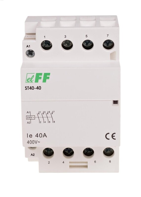 ST40-40 SCHÜTZ 230V AC 40A 4x NO 16 kW 5,5 kW IP20 ST40-40 SCHÜTZ 230V AC 40A 4x NO 16 kW 5,5 kW IP20