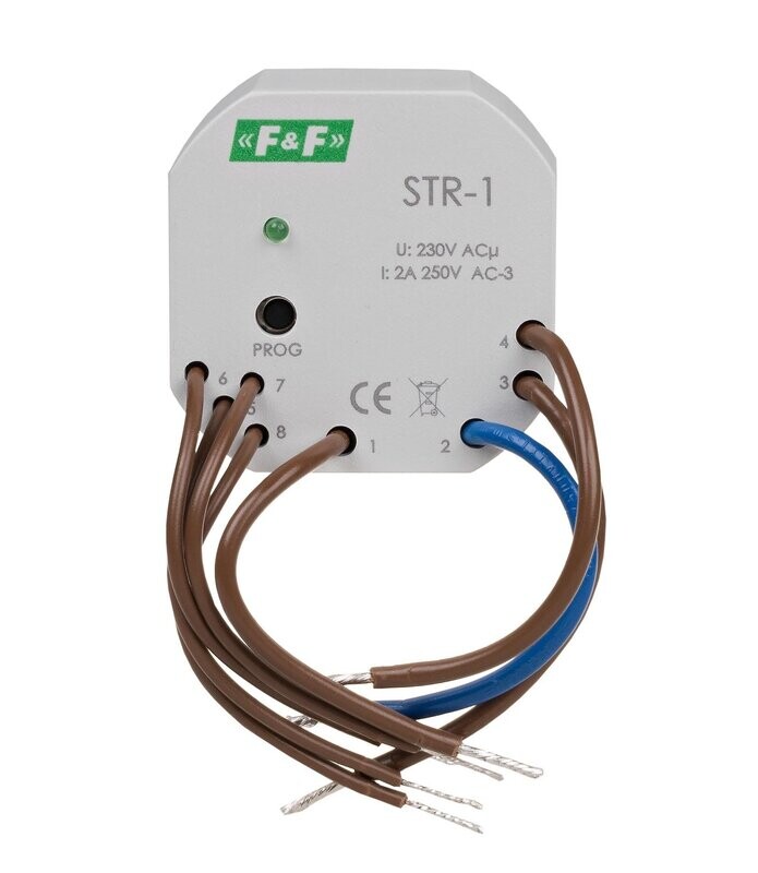 STR-1 Rollladensteuerung 230V AC (zwei Tasten) STR-1 Rollladensteuerung 230V AC (zwei Tasten)