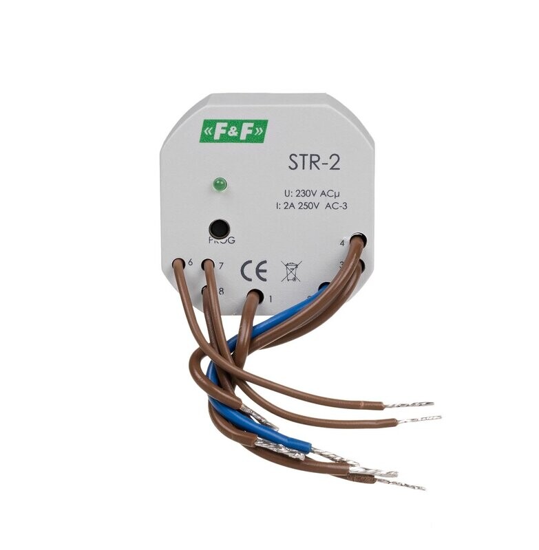 STR-2 Rollladensteuerung 230V (eine Taste) STR-2 Rollladensteuerung 230V (eine Taste)