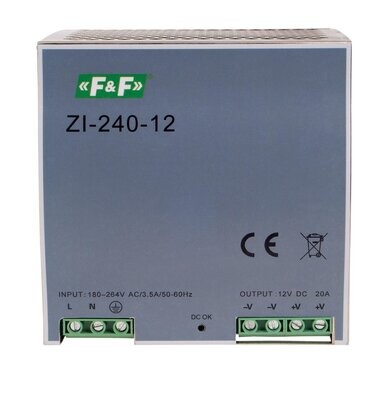 Zi-240-12 industrielle Schaltnetzteile 230V AC in 12V DC 240W