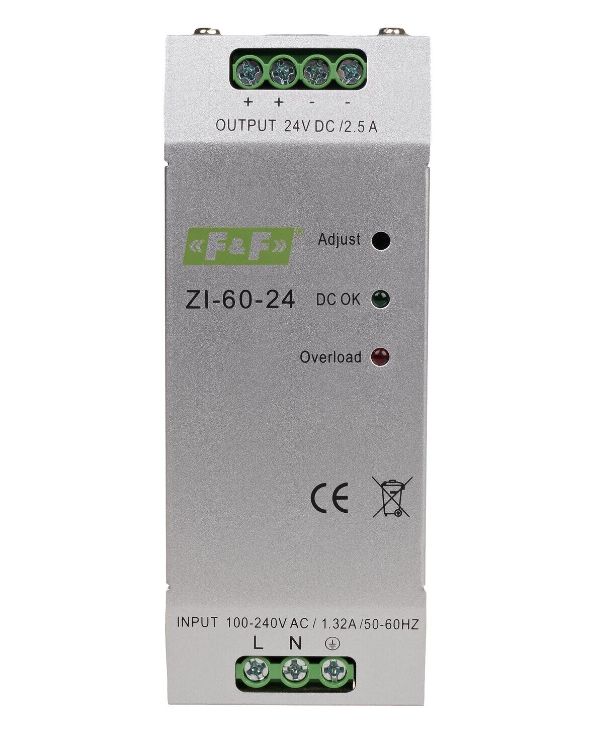 Zi-60-24 industrielle Schaltnetzteile 230V AC in 24V DC 60W