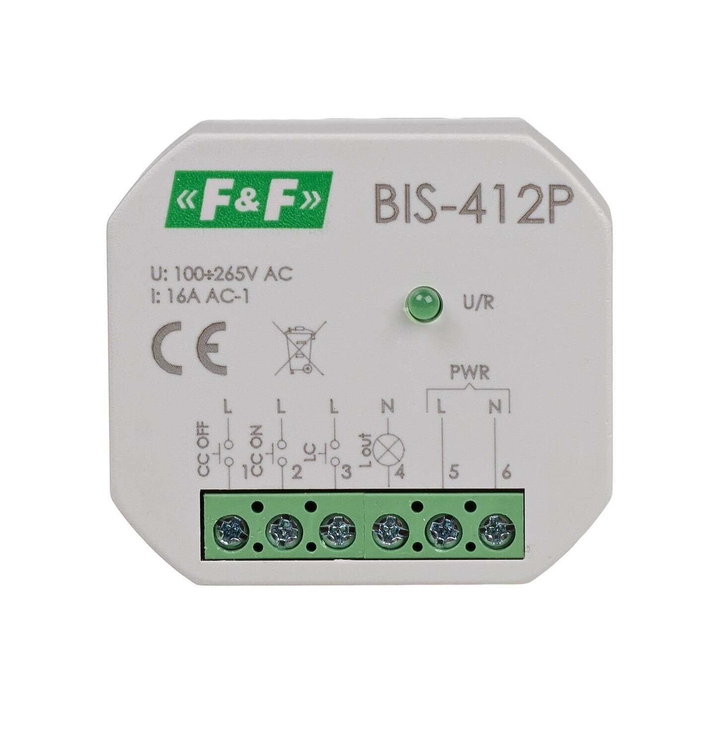 F&F BIS-412P Bistabiles Relais Gruppensteuerung 230V AC 16A