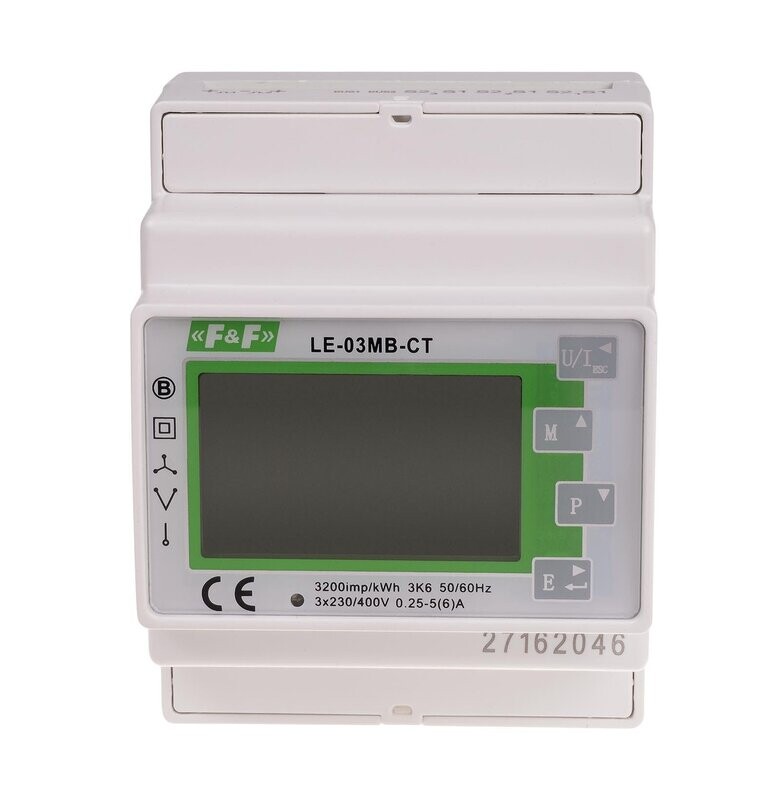F&F LE-03MB CT Stromzähler 3x Phasig MID F&F LE-03MB CT Stromzähler 3x Phasig MID