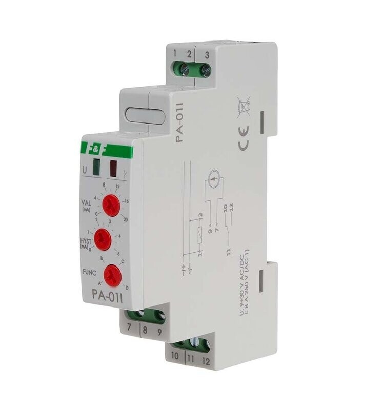 F&F PA-01I Analoges Relais mit Stromeingang Erweiterungsmodul 9V - 30V F&F PA-01I Analoges Relais mit Stromeingang Erweiterungsmodul 9V - 30V