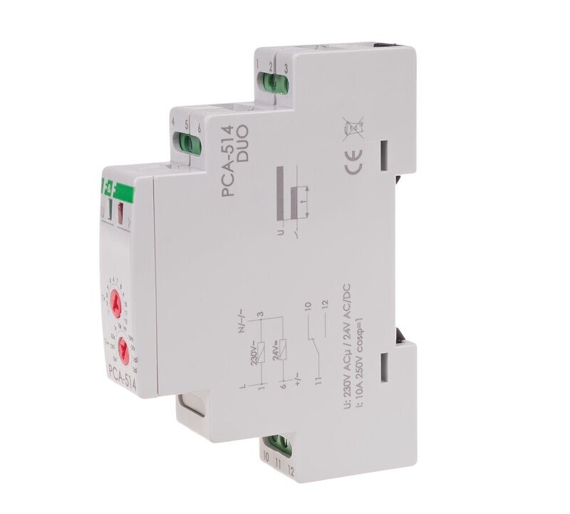 F&F PCA-514 DUO Zeitrelais Steuerung Lüftung Heizung Beleuchtung 230V AC 24VACDC F&F PCA-514 DUO Zeitrelais Steuerung Lüftung Heizung Beleuchtung 230V AC 24VACDC