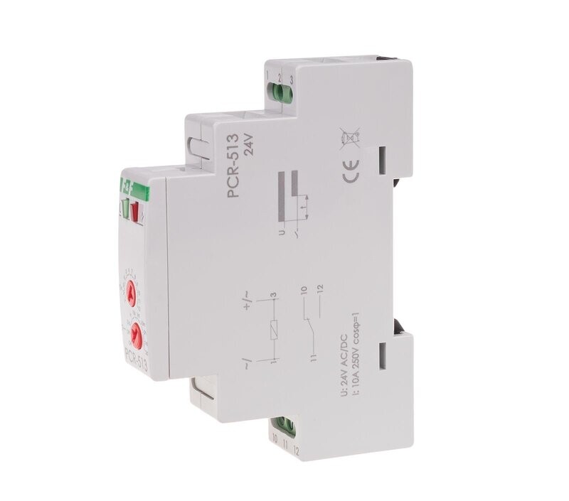 F&F PCR-513 24V Zeitrelais verzögerte Einschaltung F&F PCR-513 24V Zeitrelais verzögerte Einschaltung