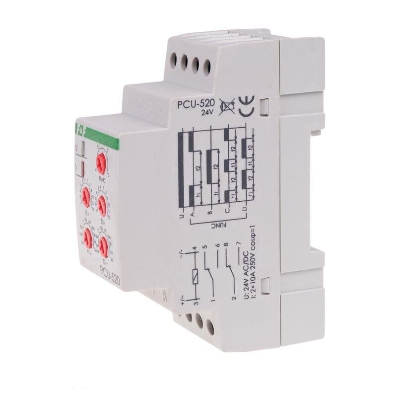 F&F PCU-520 24V Zeitrelais verzögertes Ein & Ausschalten zyklischer Betrieb F&F PCU-520 24V Zeitrelais verzögertes Ein & Ausschalten zyklischer Betrieb