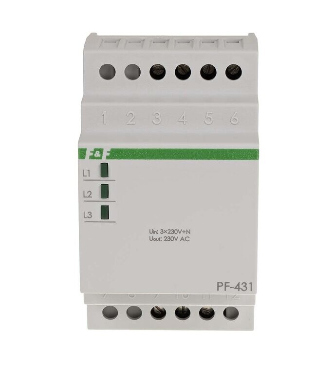 F&F PF-431i Automatischer Phasenschalter mit Prioritätsphase F&F PF-431i Automatischer Phasenschalter mit Prioritätsphase