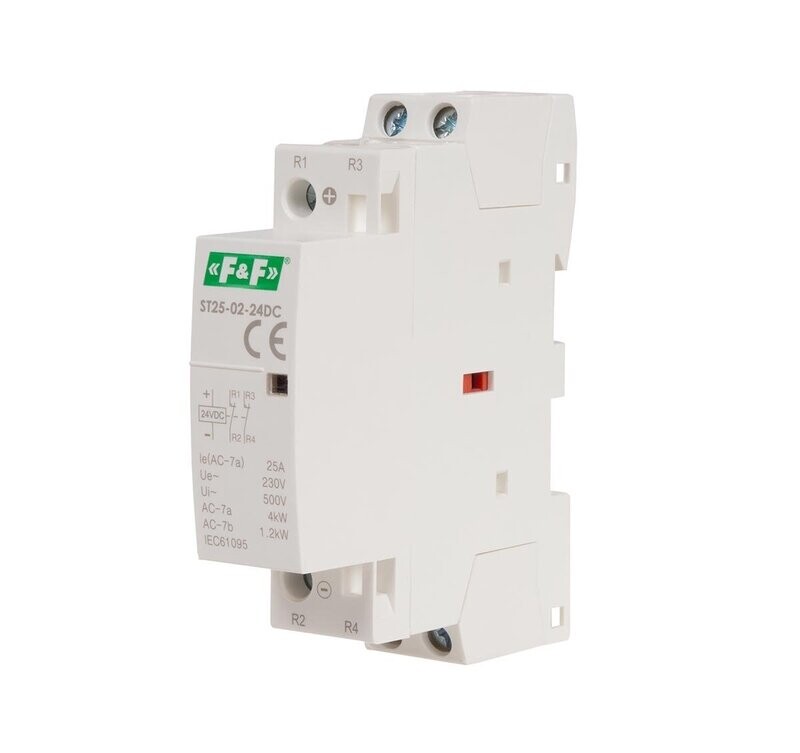 F&F ST25-02-24V DC SCHÜTZ SCHALTSCHÜTZ Modular Leistungsschütz 25A F&F ST25-02-24V DC SCHÜTZ SCHALTSCHÜTZ Modular Leistungsschütz 25A