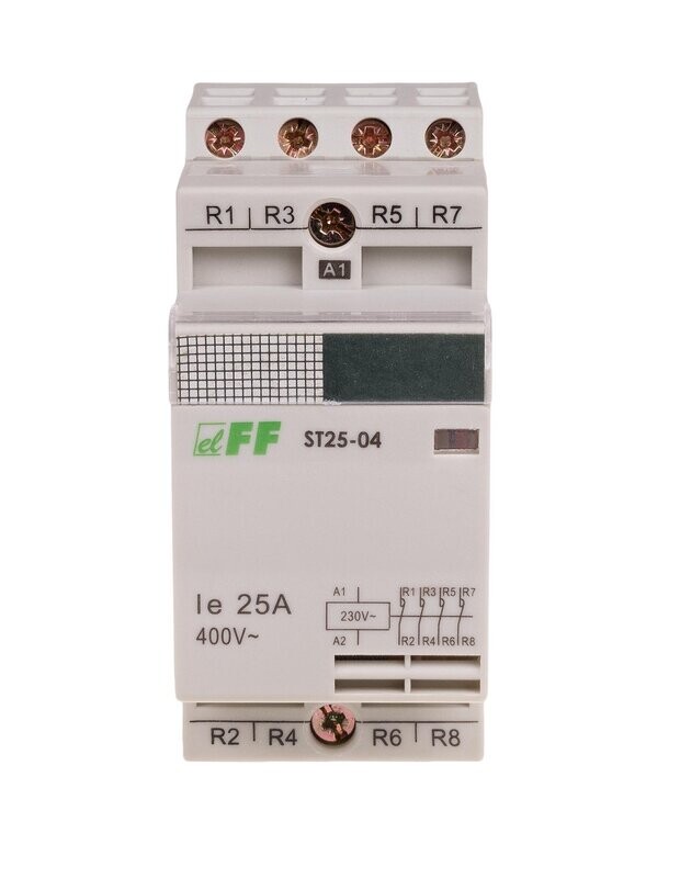 F&F ST25-04 SCHÜTZ SCHALTSCHÜTZ Modular Leistungsschütz 25A 230V AC F&F ST25-04 SCHÜTZ SCHALTSCHÜTZ Modular Leistungsschütz 25A 230V AC