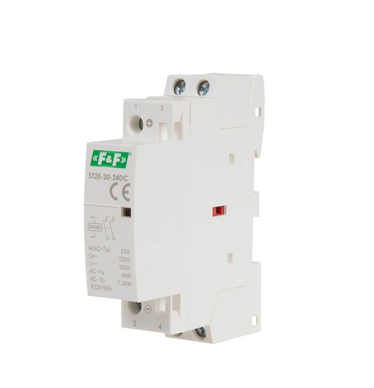 F&F ST25-20 24V DC SCHÜTZ SCHALTSCHÜTZ Modular Leistungsschütz 25A F&F ST25-20 24V DC SCHÜTZ SCHALTSCHÜTZ Modular Leistungsschütz 25A