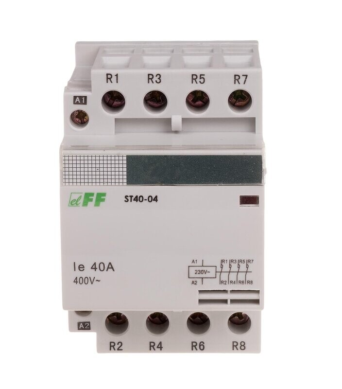 F&F ST40-04 SCHÜTZ SCHALTSCHÜTZ Modular Leistungsschütz 40A 230V AC F&F ST40-04 SCHÜTZ SCHALTSCHÜTZ Modular Leistungsschütz 40A 230V AC