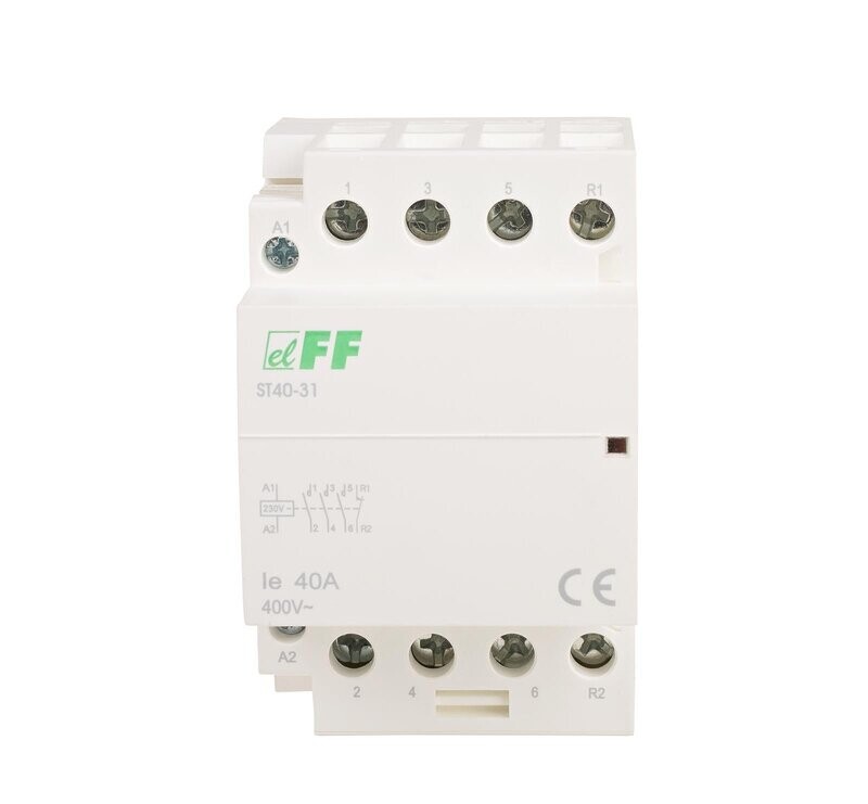 F&F ST40-31 SCHÜTZ SCHALTSCHÜTZ Modular Leistungsschütz 40A 230V AC IP20 F&F ST40-31 SCHÜTZ SCHALTSCHÜTZ Modular Leistungsschütz 40A 230V AC IP20