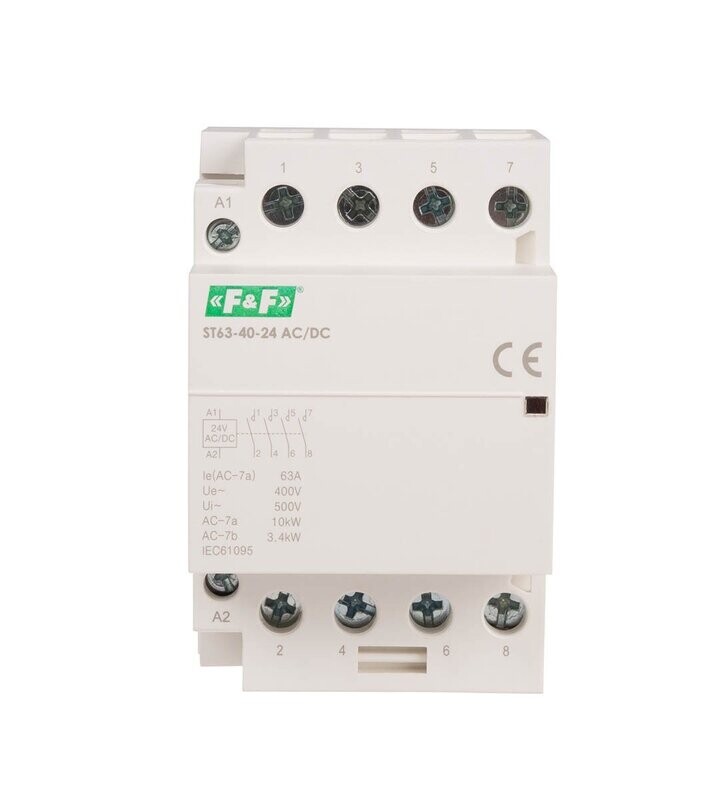 F&F ST63-40 24V AC/DC SCHÜTZ SCHALTSCHÜTZ Modular Leistungsschütz 63A F&F ST63-40 24V AC/DC SCHÜTZ SCHALTSCHÜTZ Modular Leistungsschütz 63A