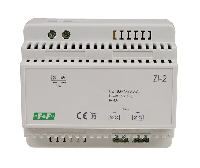 F&F ZI-2 Schaltnetzteil 230V Ausgangsspannung 12V Leistung 50W F&F ZI-2 Schaltnetzteil 230V Ausgangsspannung 12V Leistung 50W