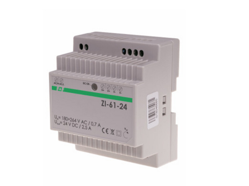 F&F ZI-61-24 Schaltnetzteil 230V Ausgangsspannung 24V Leistung 60W F&F ZI-61-24 Schaltnetzteil 230V Ausgangsspannung 24V Leistung 60W
