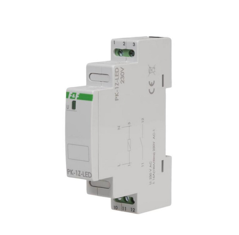 F&F PK-1Z-LED Elektromagnetische Relais 230V AC 16A 1xNO (120 A/20 ms) LED F&F PK-1Z-LED Elektromagnetische Relais 230V AC 16A 1xNO (120 A/20 ms) LED