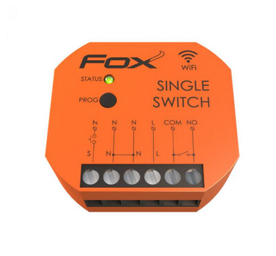 F&F FOX W-LAN Fernsteuerung Wi-Fi 230 V SINGLE SWITCH WI-R1S1P-P