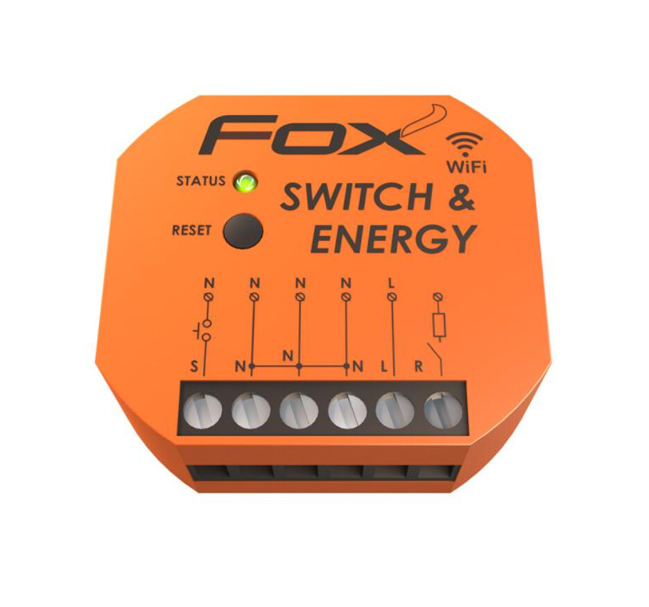 F&F FOX W-LAN Fernsteuerung Wi-Fi 230V SWITCH & ENERGY WI-R1S1-P