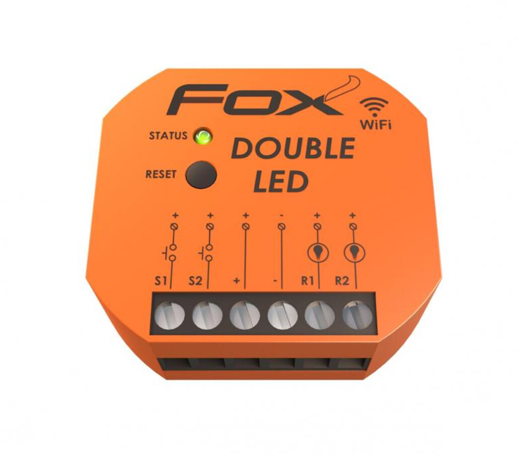 F&F FOX W-LAN Fernsteuerung Wi-Fi 12V 24V DOUBLE LED Wi-LED2S2-P